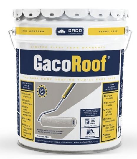 Gaco Roof White Silicone Coating 5 Gal